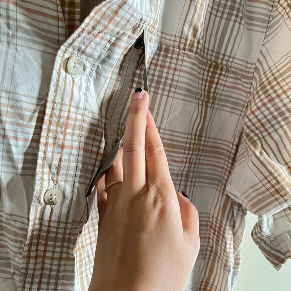 COLUMBIA OMNI-WICK ADVANCED EVAPORATION PLAID CHECKS BUTTON DOWN SHIRT TOP SZ XL - Picture 3 of 5